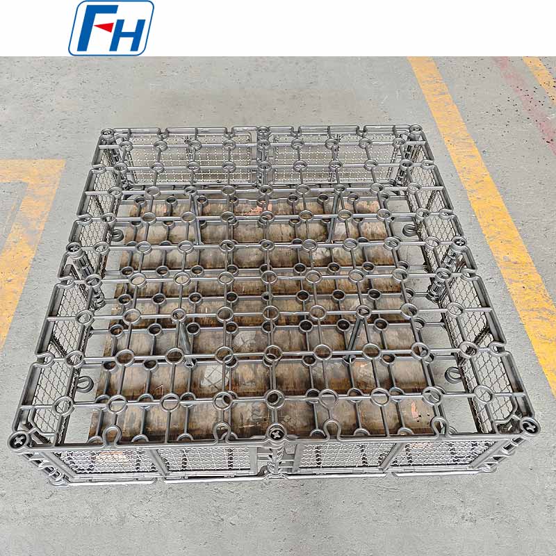 FH® Cr25Ni20 Tuz Banyosu Silindir Ocaklı Fırın için Kombine Isıl İşlem Şarj Sepeti